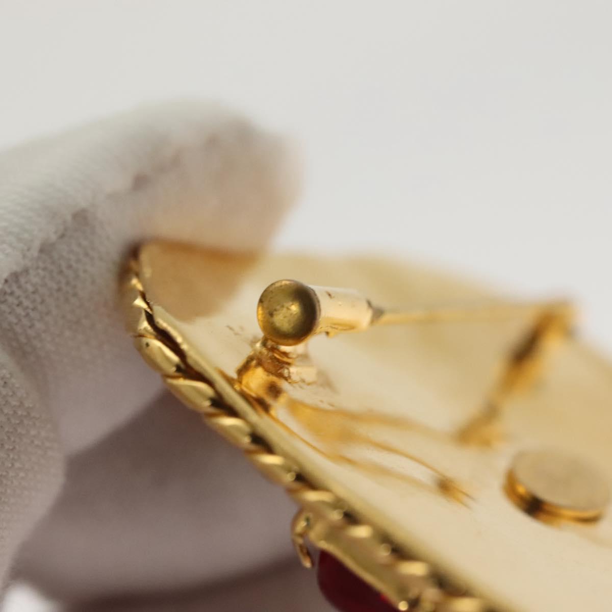 Chanel Gripoix Gold Gold Plated Brooch Jewelry (Pre-Owned)