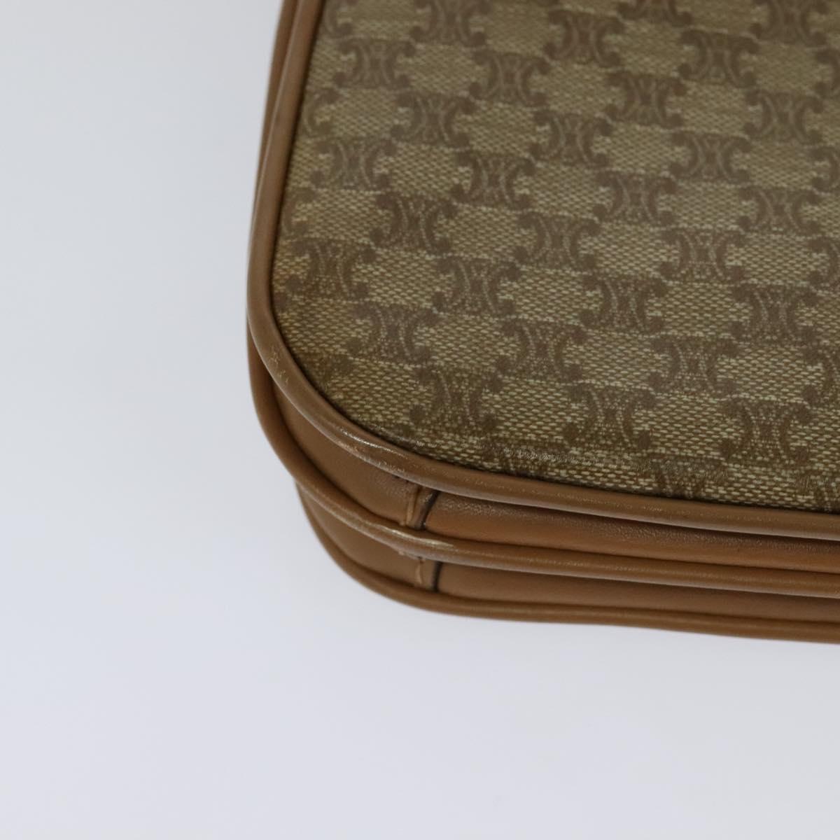 Céline Macadam Beige Canvas Shoulder Bag (Pre-Owned)