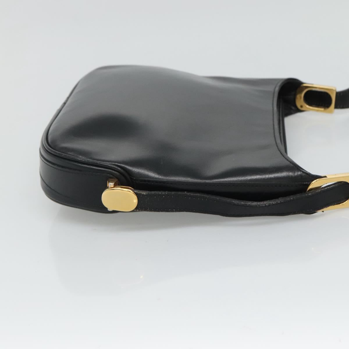 Bally Black Leather Shoulder Bag (Pre-Owned)