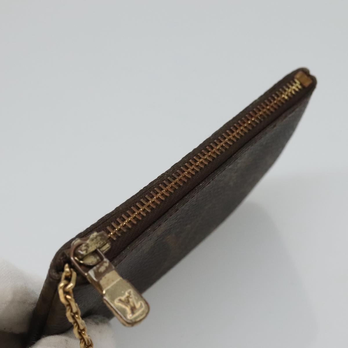 Louis Vuitton Pochette Clés Brown Canvas Wallet (Pre-Owned)