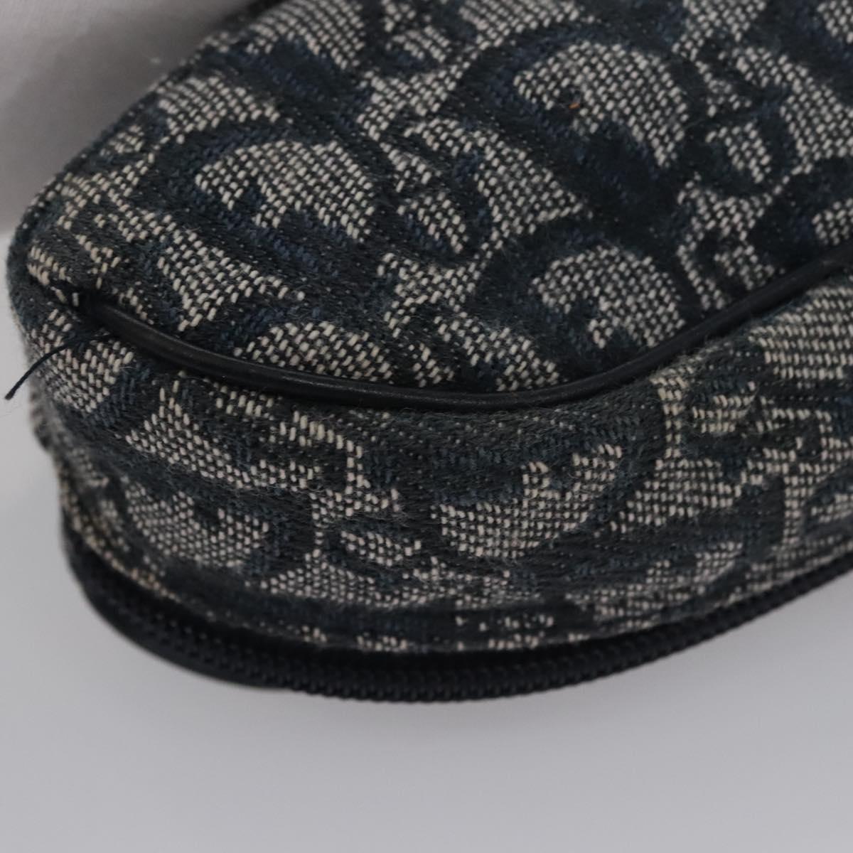 Dior Saddle Navy Canvas Clutch Bag (Pre-Owned)