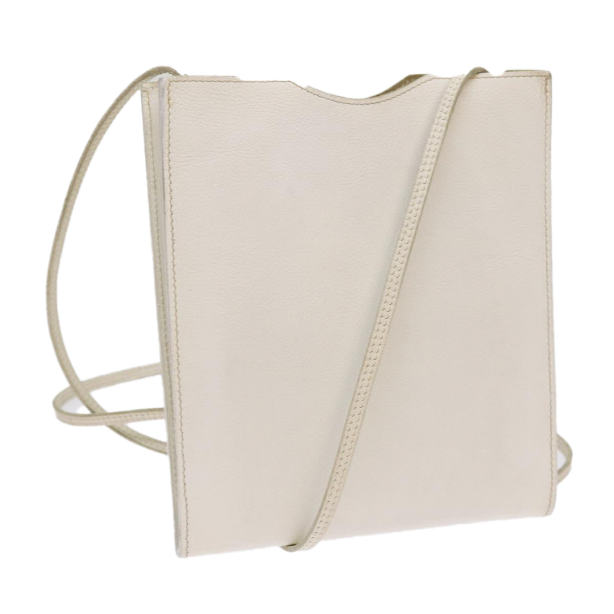 Hermès White Leather Shoulder Bag (Pre-Owned)