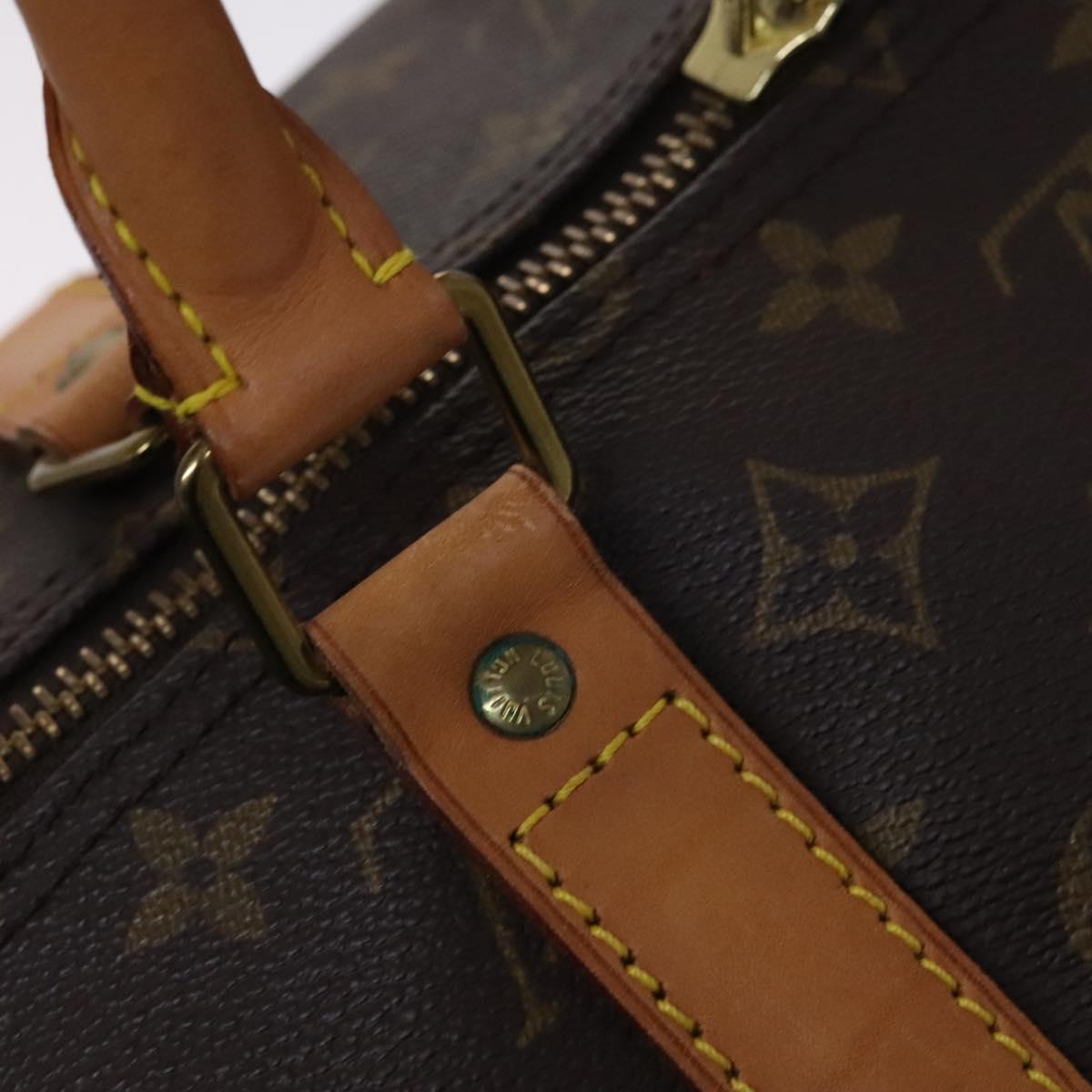 Louis Vuitton Keepall 55 Brown Canvas Travel Bag (Pre-Owned)