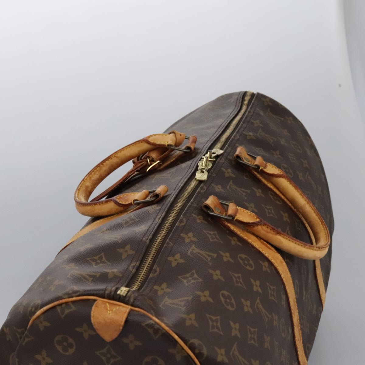 Louis Vuitton Keepall 55 Brown Canvas Travel Bag (Pre-Owned)