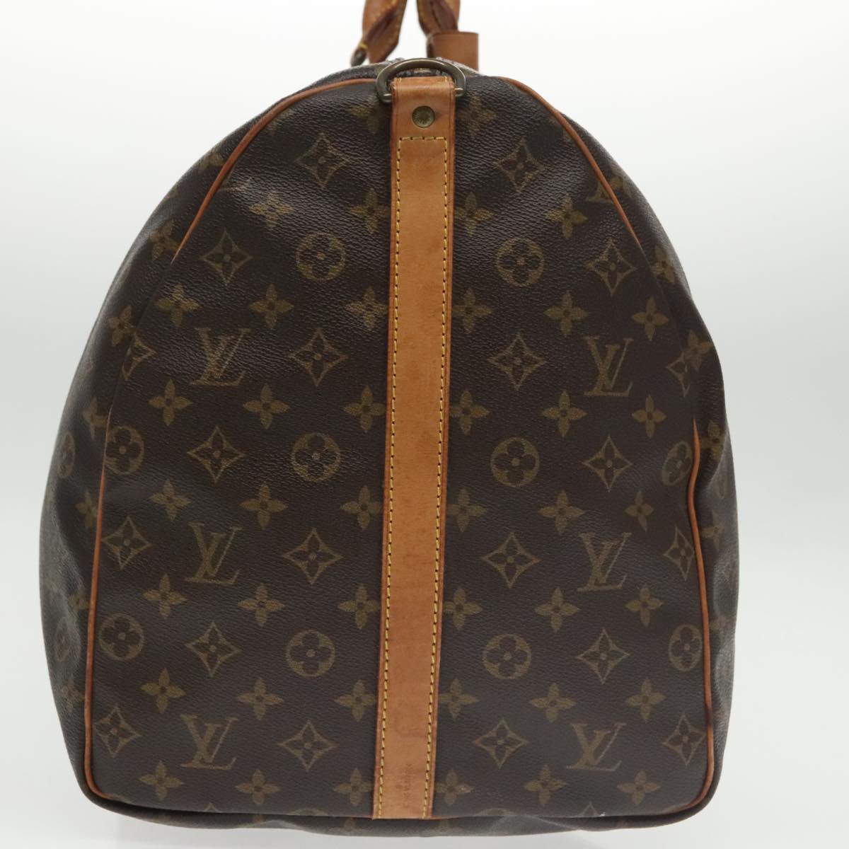 Louis Vuitton Keepall Bandoulière 60 Brown Canvas Travel Bag (Pre-Owned)