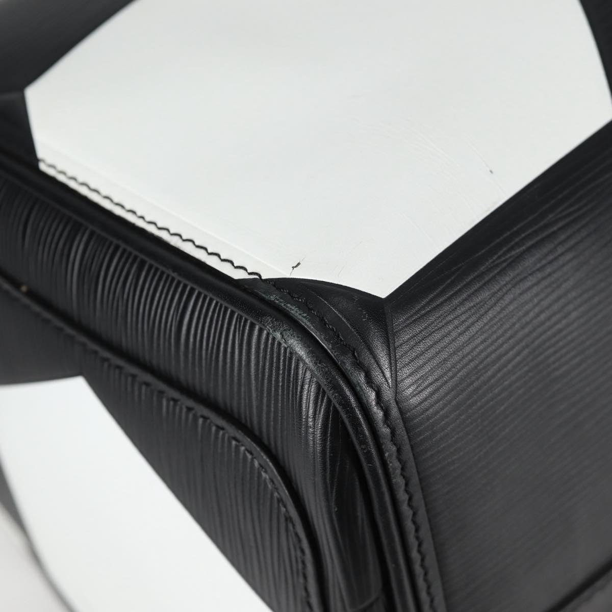 Louis Vuitton Keepall 50 Black Leather Travel Bag (Pre-Owned)