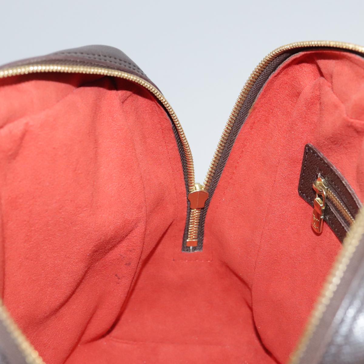 Louis Vuitton Triana Brown Canvas Handbag (Pre-Owned)
