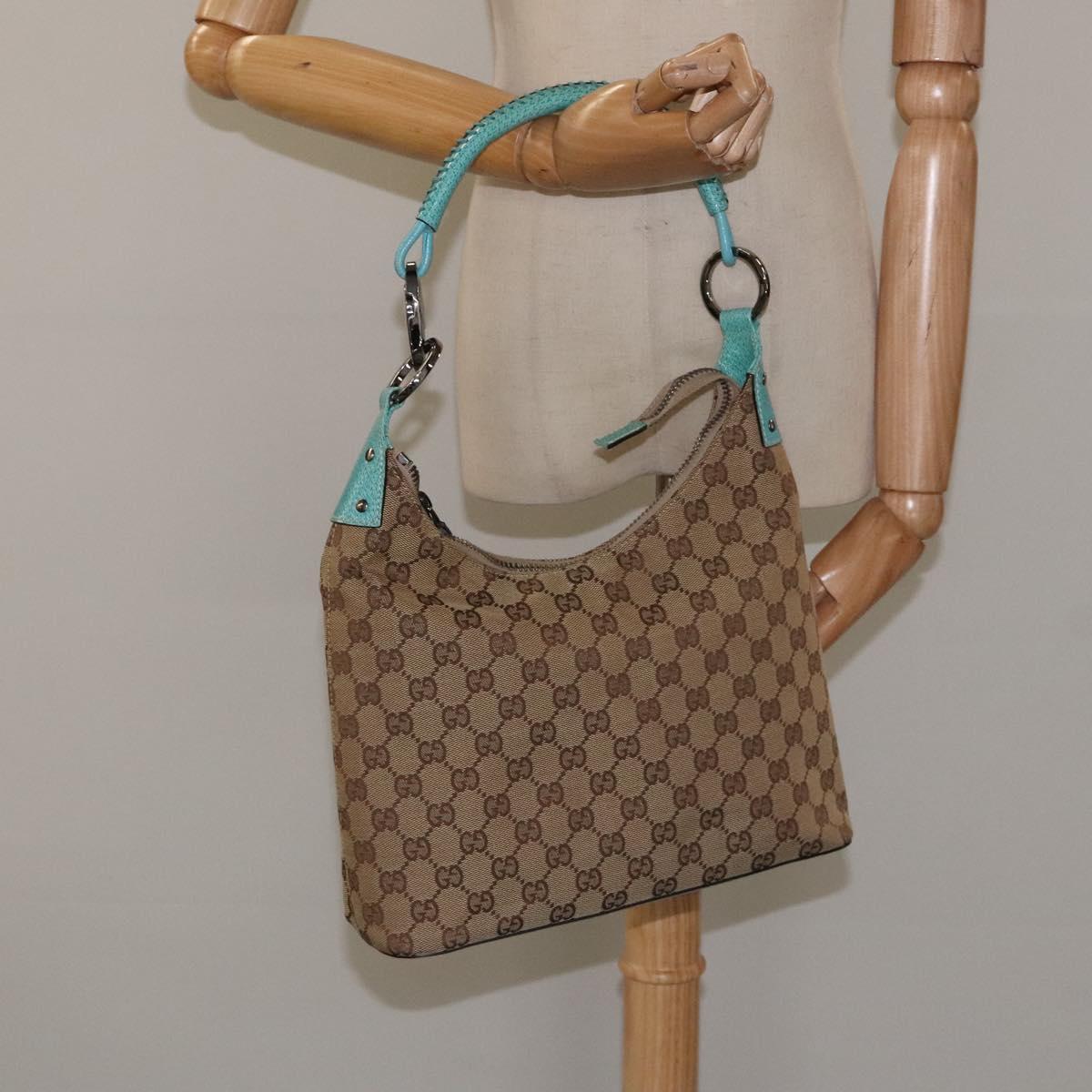Gucci Beige Canvas Shoulder Bag (Pre-Owned)