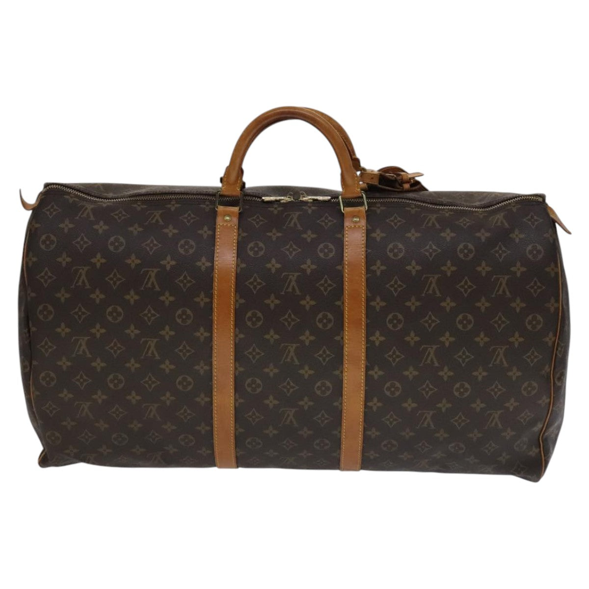 Louis Vuitton Keepall 60 Brown Canvas Travel Bag (Pre-Owned)