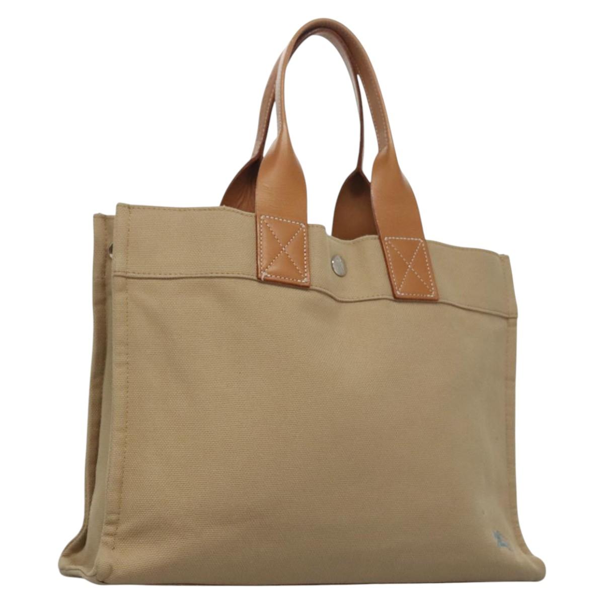 Burberry Blue Label Beige Canvas Tote Bag (Pre-Owned)