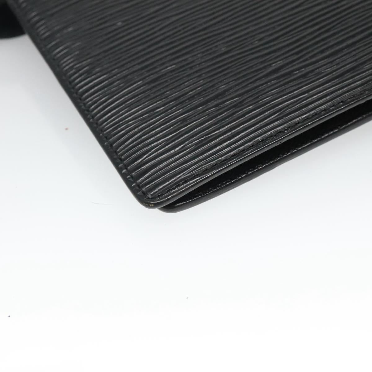 Louis Vuitton Agenda Cover Black Leather Wallet (Pre-Owned)