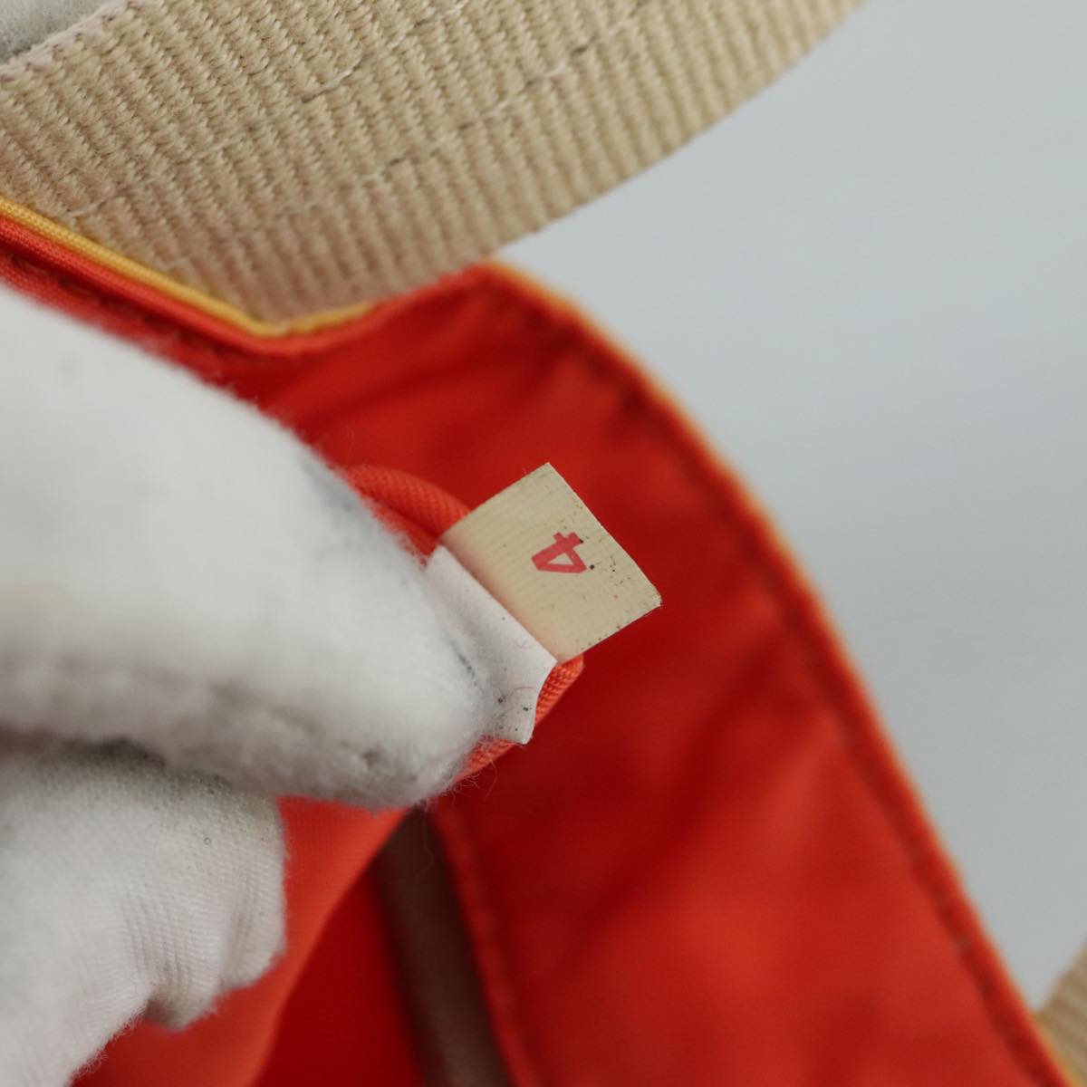 Prada Tessuto Yellow Canvas Handbag (Pre-Owned)