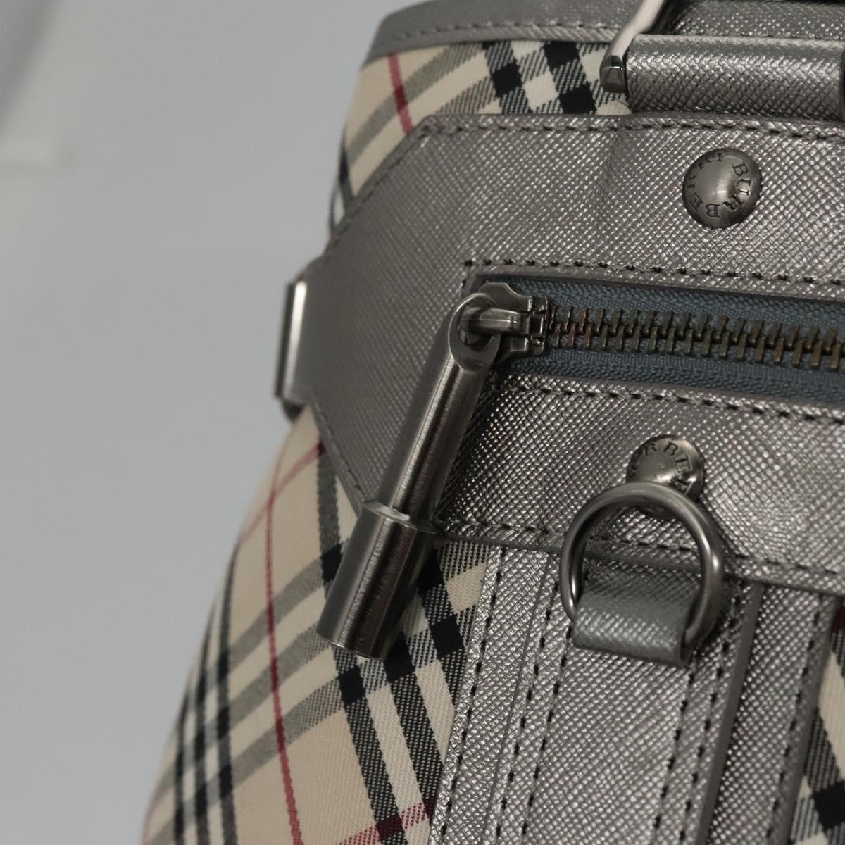 Burberry Nova Check Beige Canvas Tote Bag (Pre-Owned)