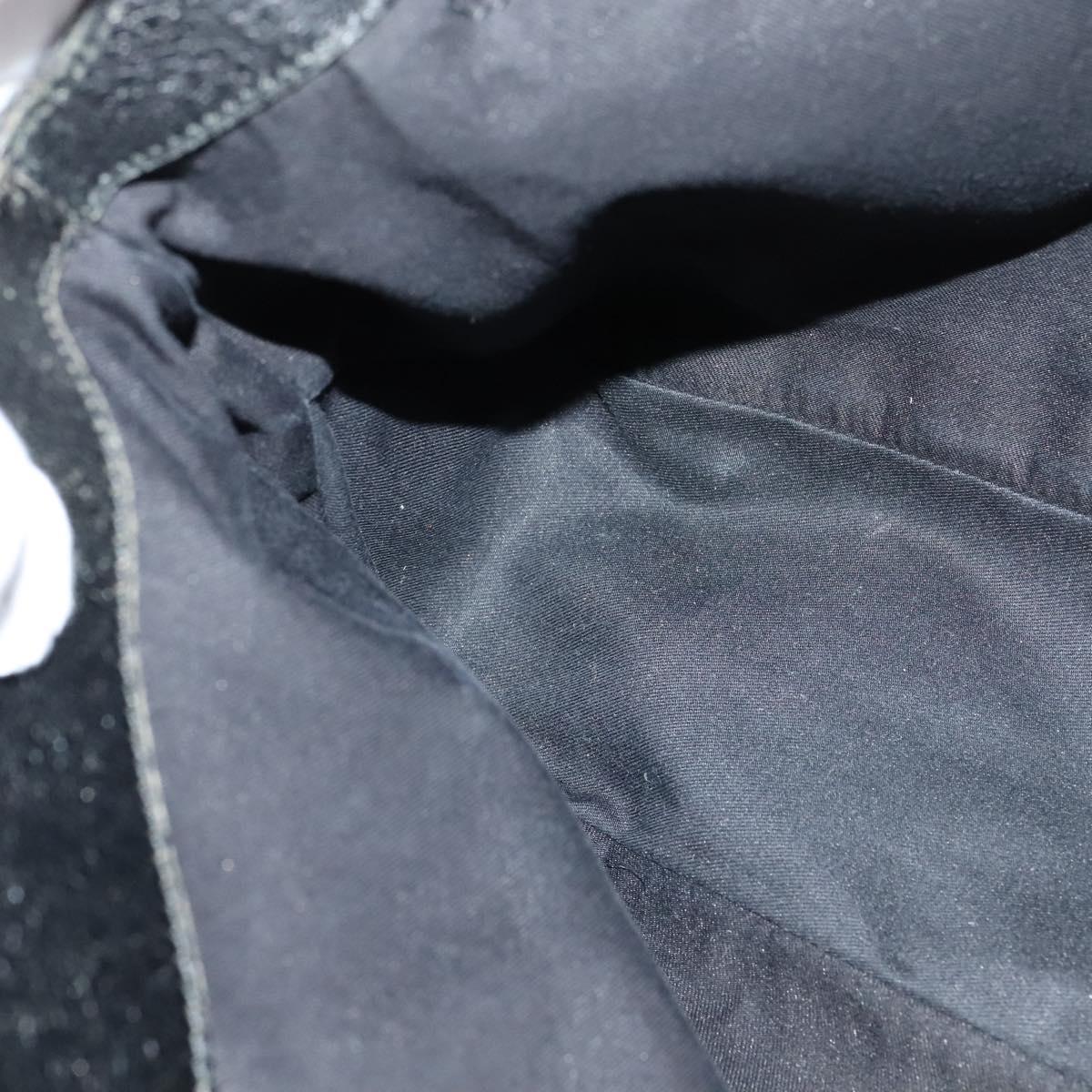 Gucci Gg Canvas Black Canvas Shoulder Bag (Pre-Owned)