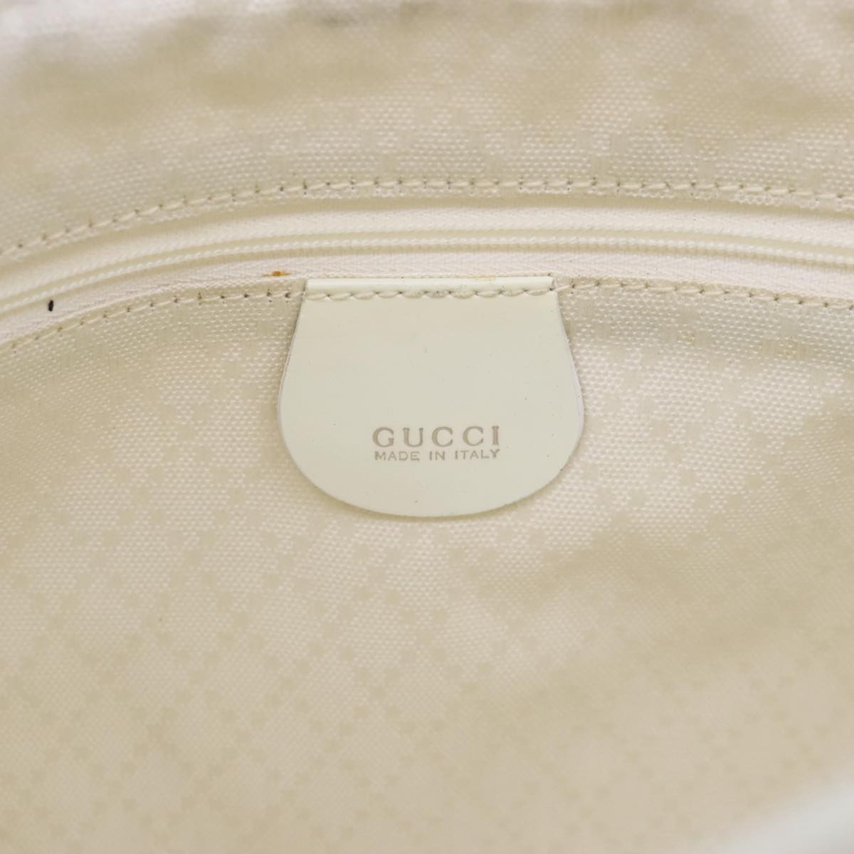 Gucci Bamboo White Leather Handbag (Pre-Owned)