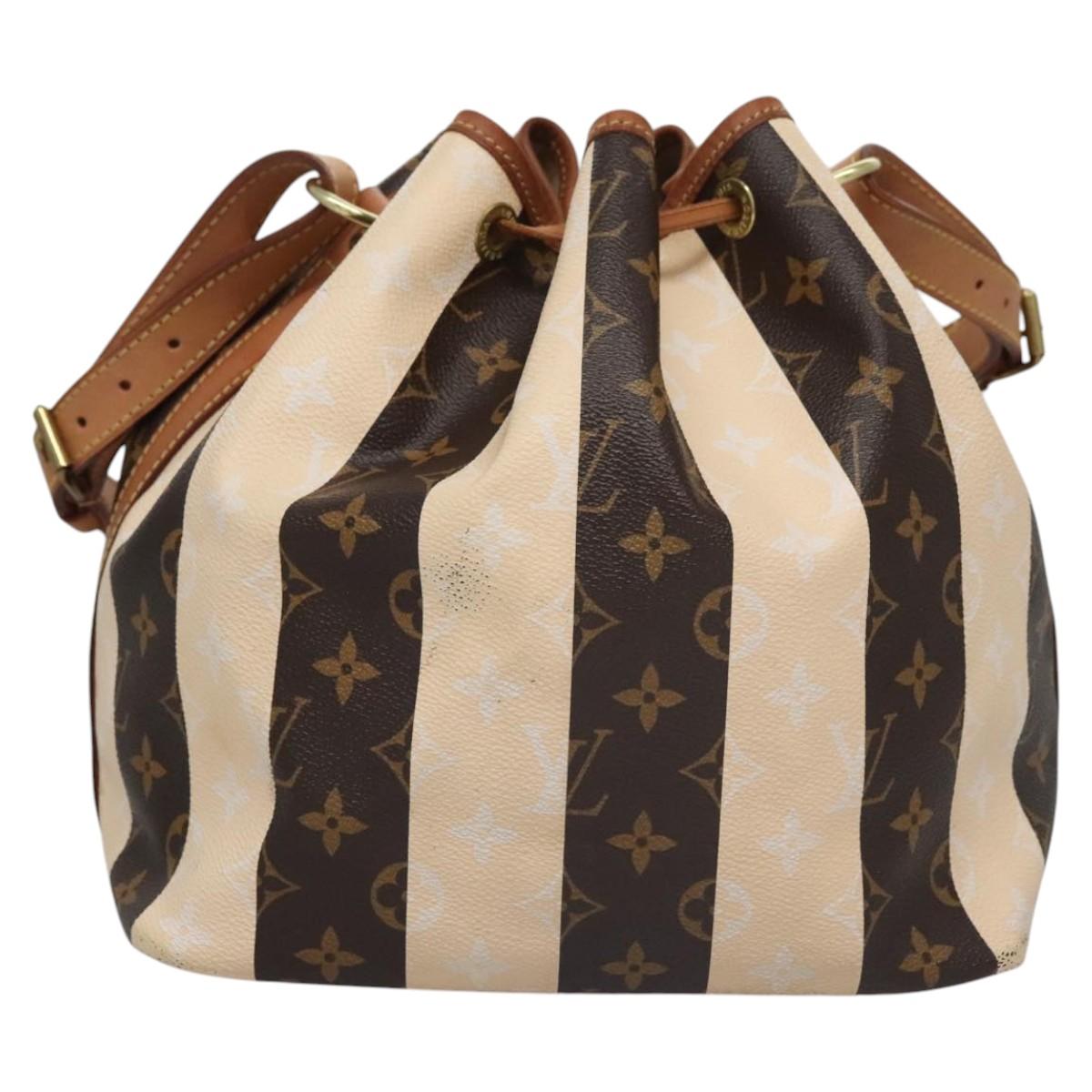 Louis Vuitton Petit Noé Brown Canvas Shoulder Bag (Pre-Owned)