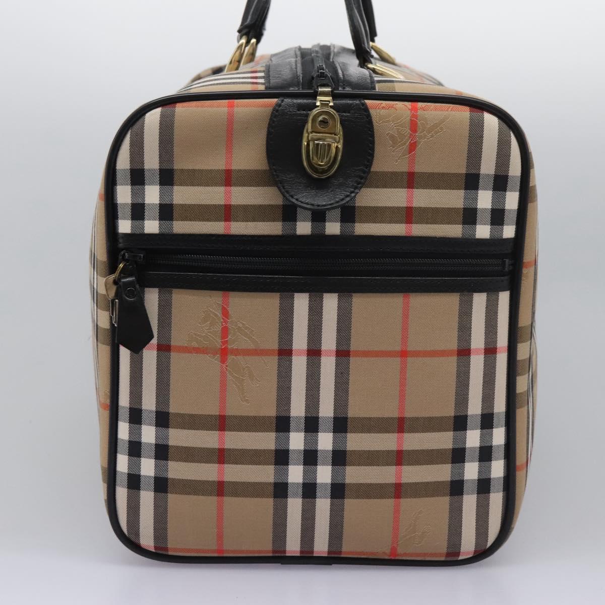 Burberry Nova Check Beige Canvas Travel Bag (Pre-Owned)