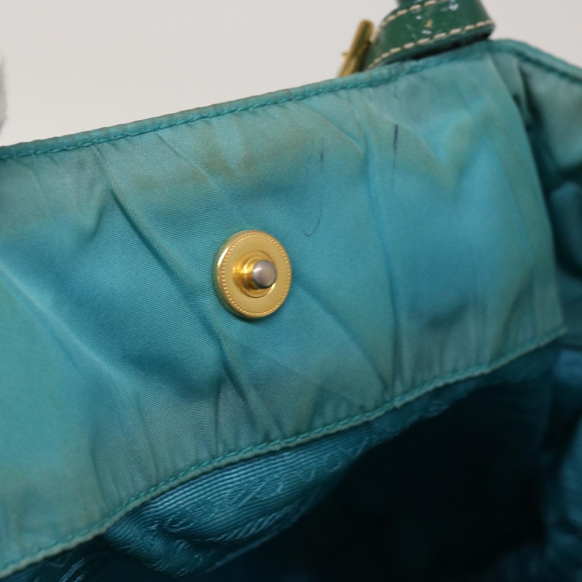 Prada Blue Synthetic Handbag (Pre-Owned)
