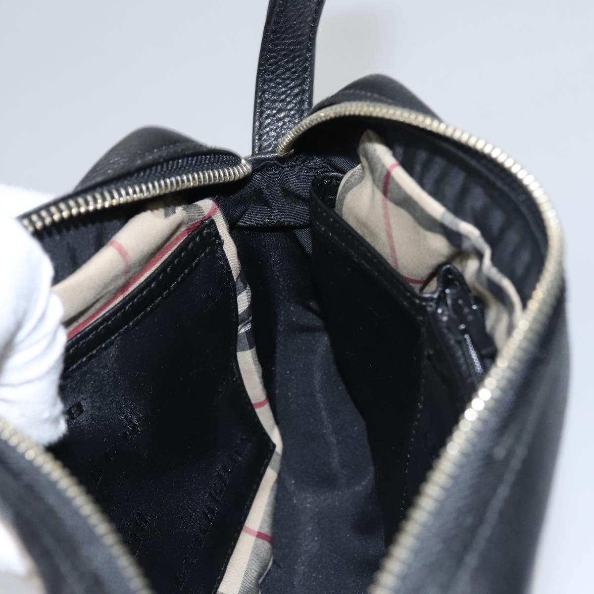 Burberry Black Leather Clutch Bag (Pre-Owned)