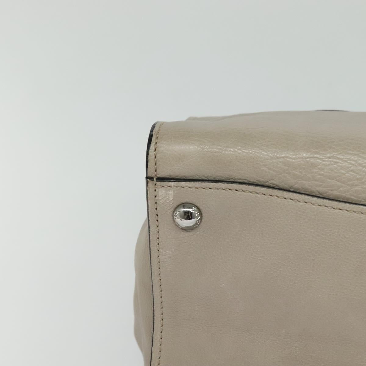 Prada Galleria Beige Leather Handbag (Pre-Owned)
