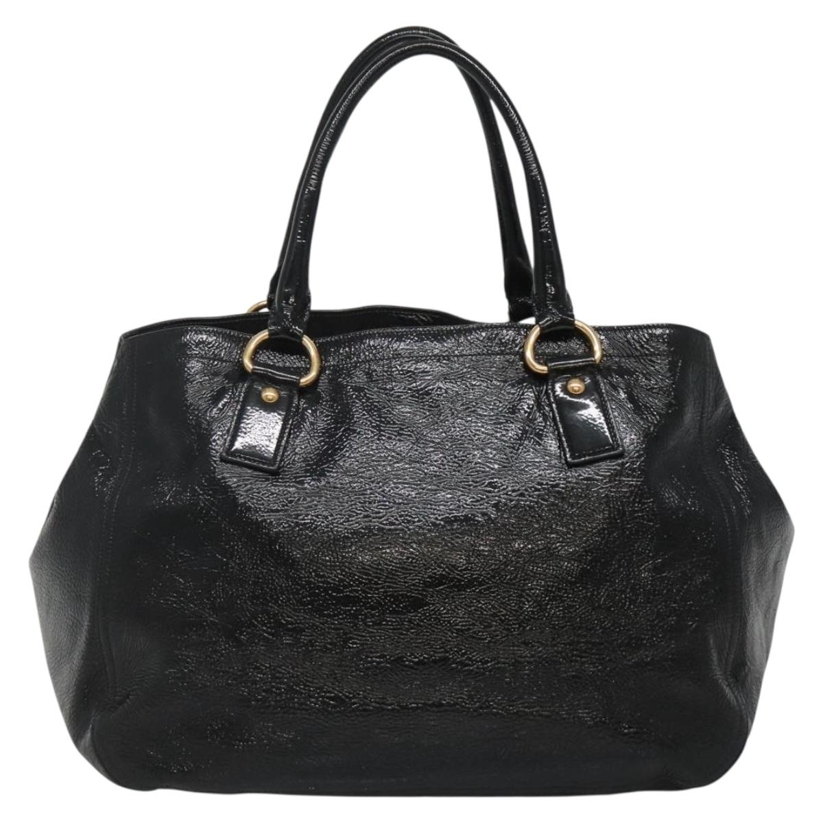 Prada Black Patent Leather Tote Bag (Pre-Owned)