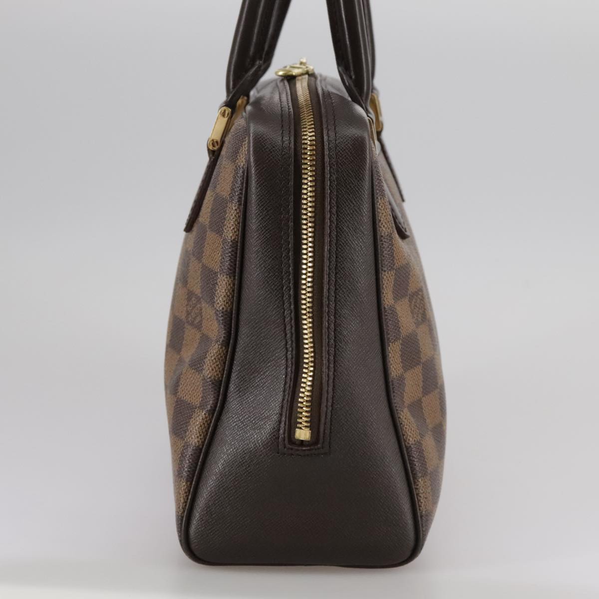 Louis Vuitton Triana Brown Canvas Handbag (Pre-Owned)