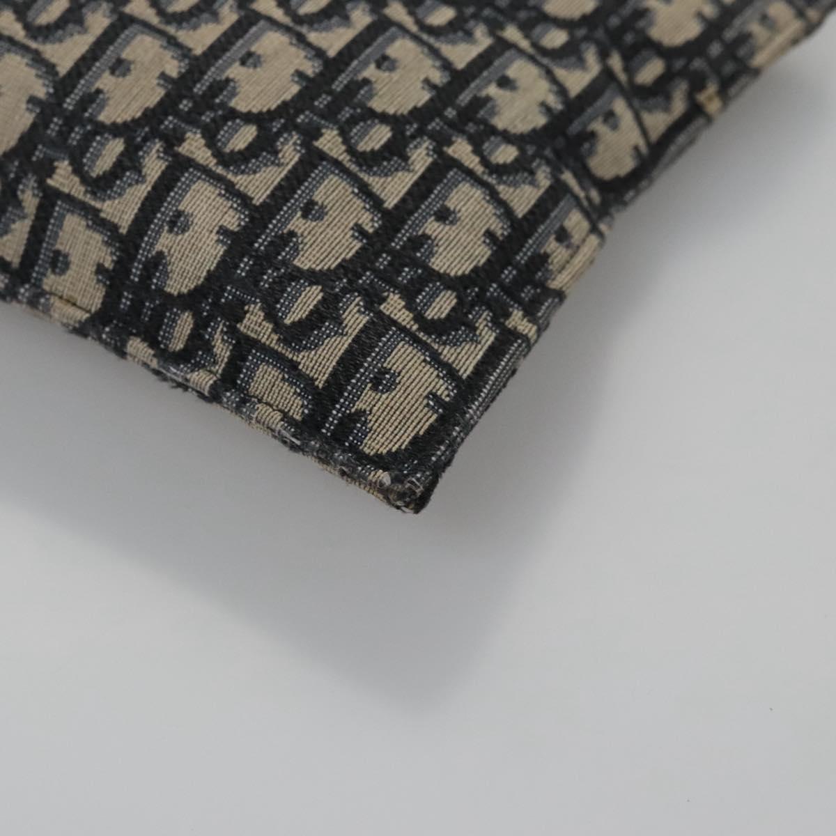 Dior Trotter Navy Canvas Clutch Bag (Pre-Owned)