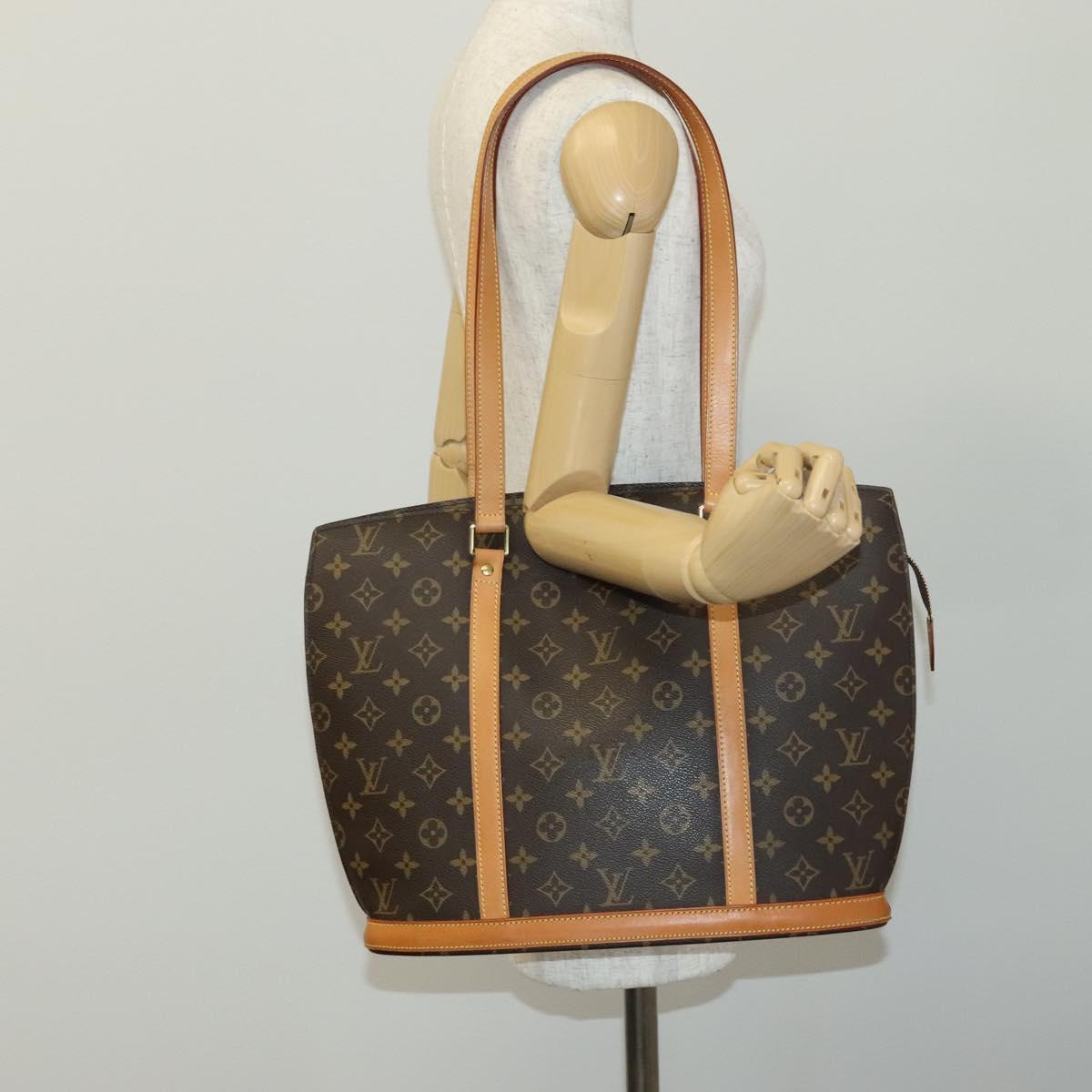 Louis Vuitton Babylone Brown Canvas Tote Bag (Pre-Owned)