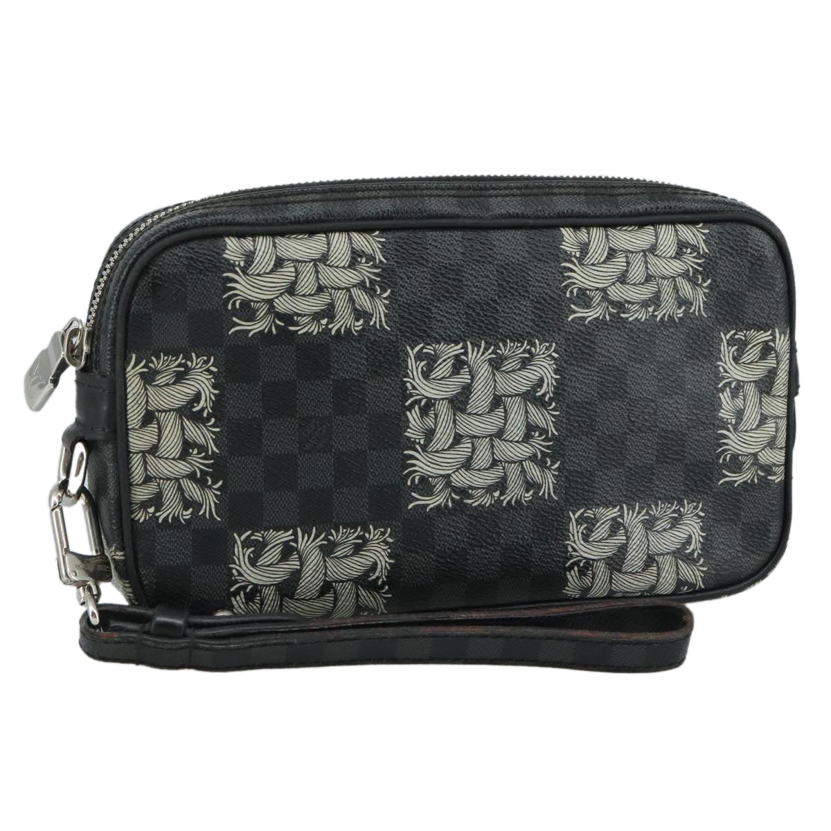 Louis Vuitton Volga Black Canvas Clutch Bag (Pre-Owned)