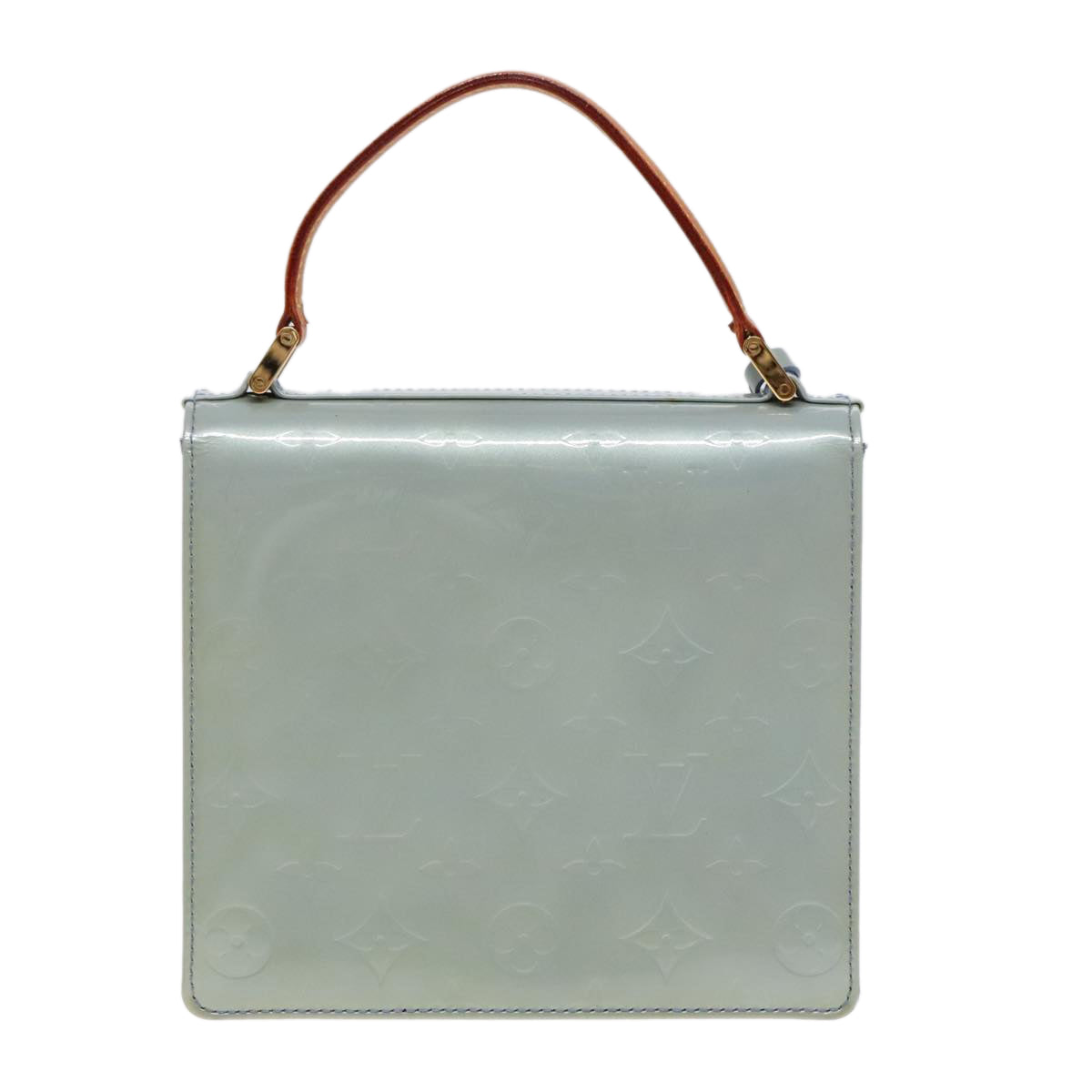 Louis Vuitton Spring Street Grey Patent Leather Handbag (Pre-Owned)