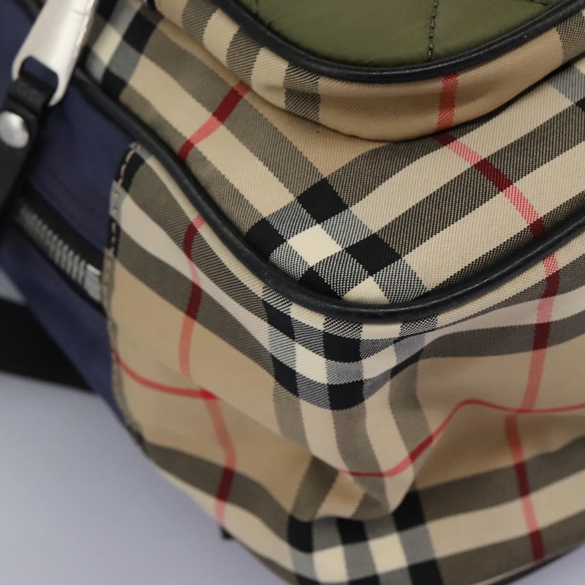 Burberry Nova Check Multicolour Synthetic Backpack Bag (Pre-Owned)