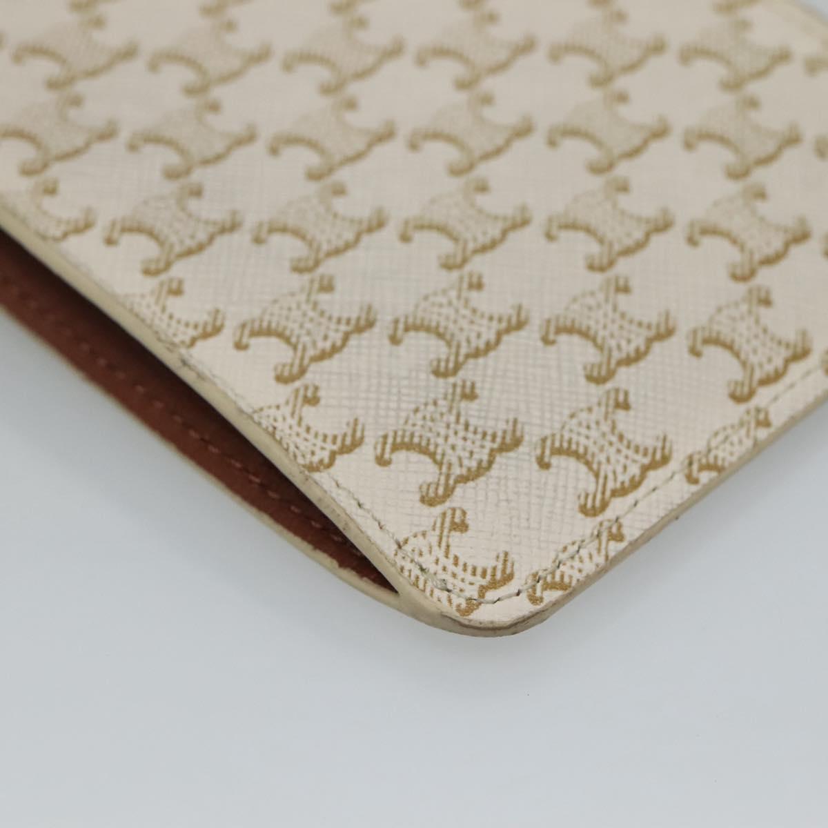 Céline Triomphe Beige Canvas Shoulder Bag (Pre-Owned)