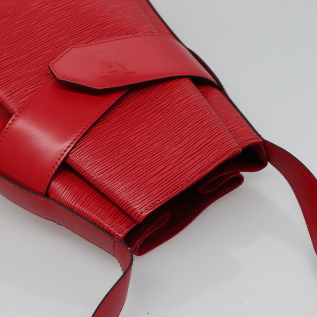 Louis Vuitton Sac D'épaule Red Leather Shoulder Bag (Pre-Owned)