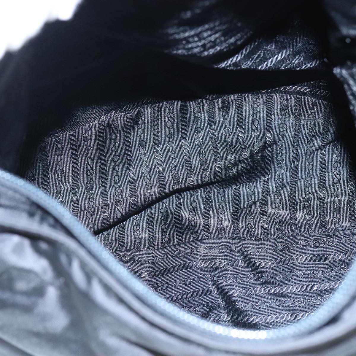 Prada Tessuto Black Synthetic Shoulder Bag (Pre-Owned)