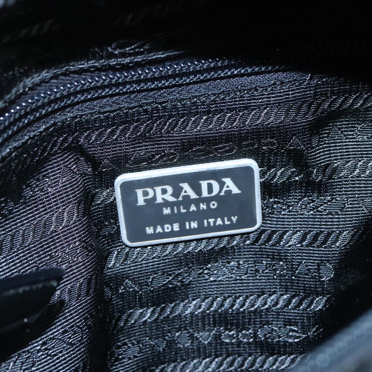 Prada Tessuto Black Synthetic Shoulder Bag (Pre-Owned)