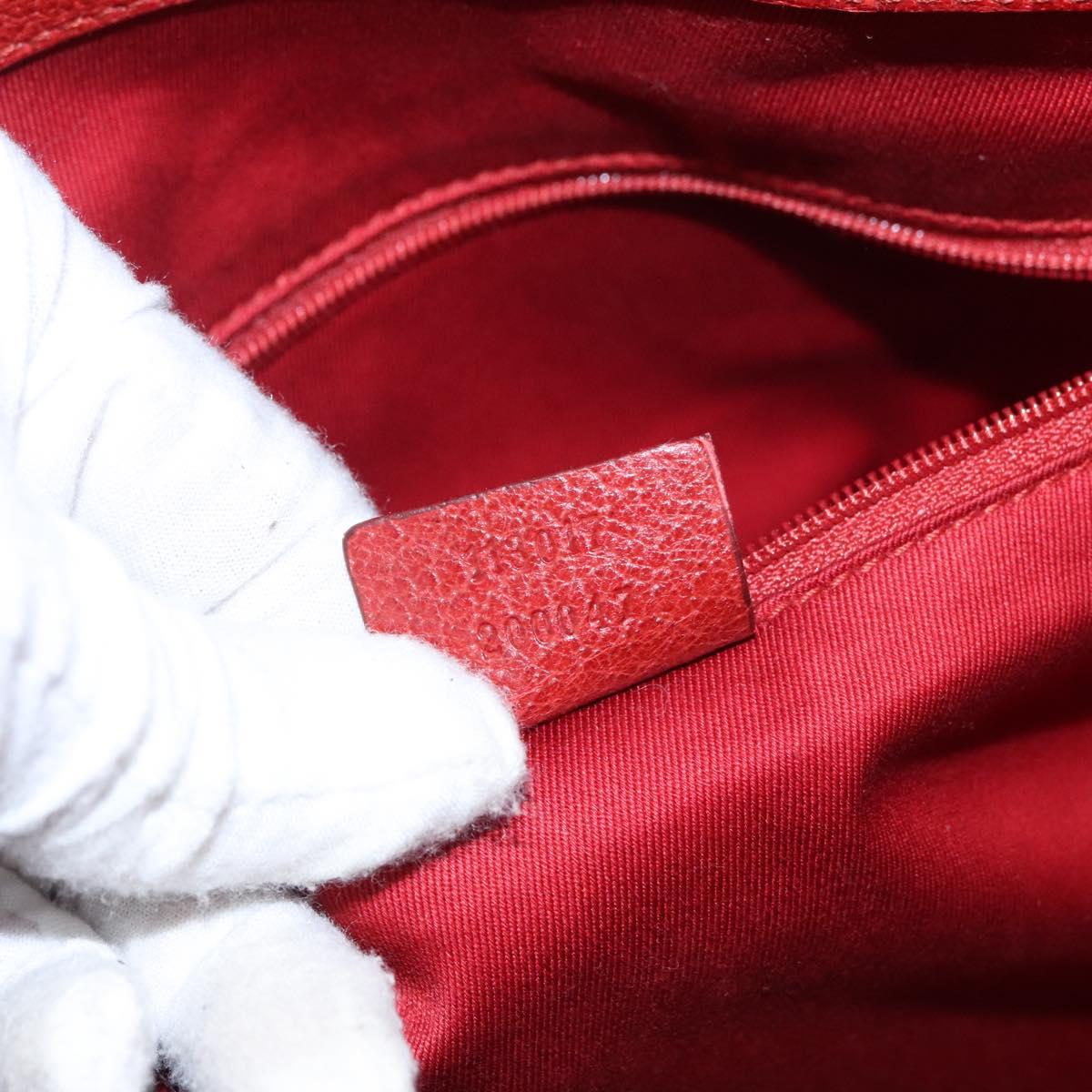 Gucci Gg Canvas Red Canvas Tote Bag (Pre-Owned)