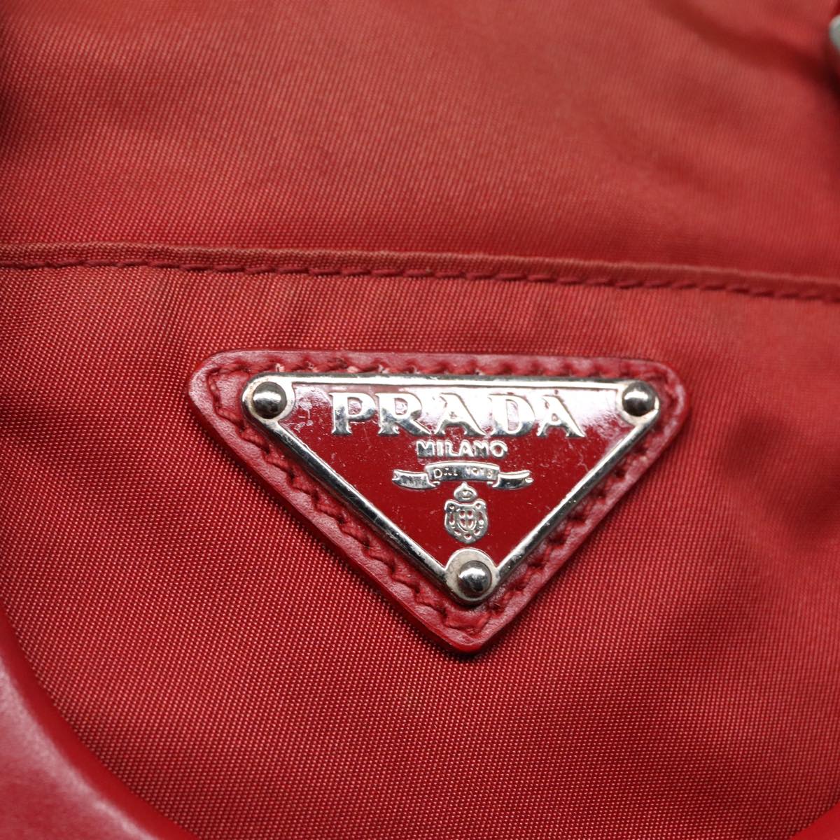 Prada Tessuto Red Synthetic Handbag (Pre-Owned)