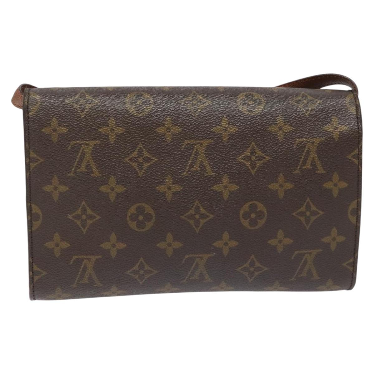Louis Vuitton Bordeaux Brown Canvas Shoulder Bag (Pre-Owned)