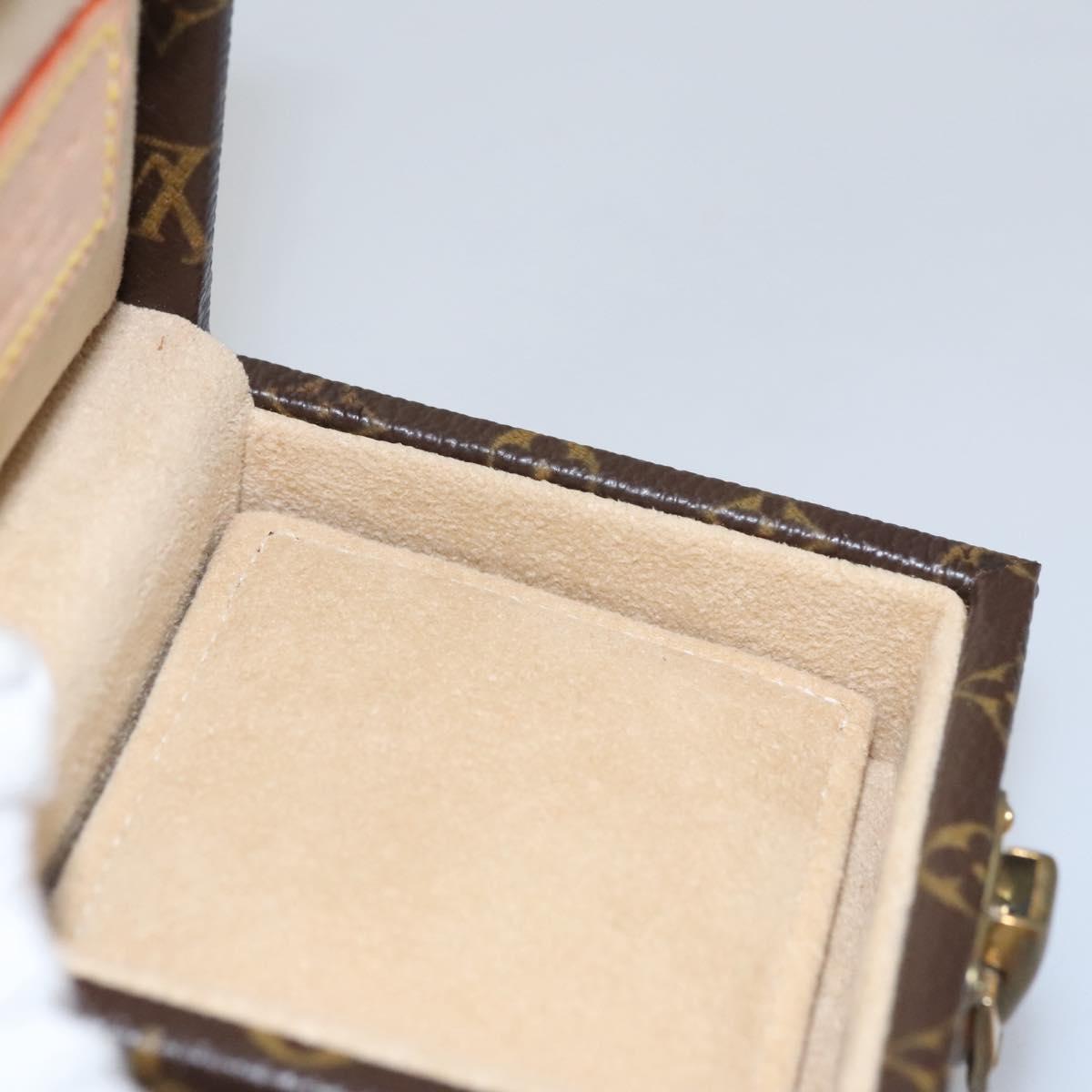 Louis Vuitton Jewelry Case Brown Canvas Clutch Bag (Pre-Owned)