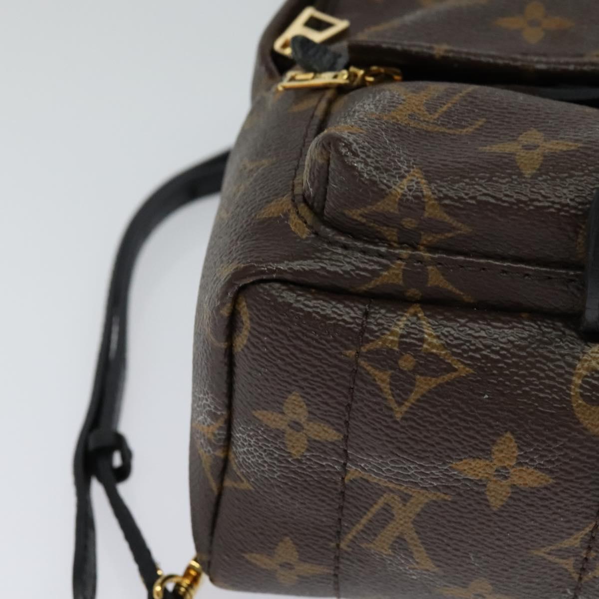 Louis Vuitton Palm Springs Mini Brown Canvas Backpack Bag (Pre-Owned)
