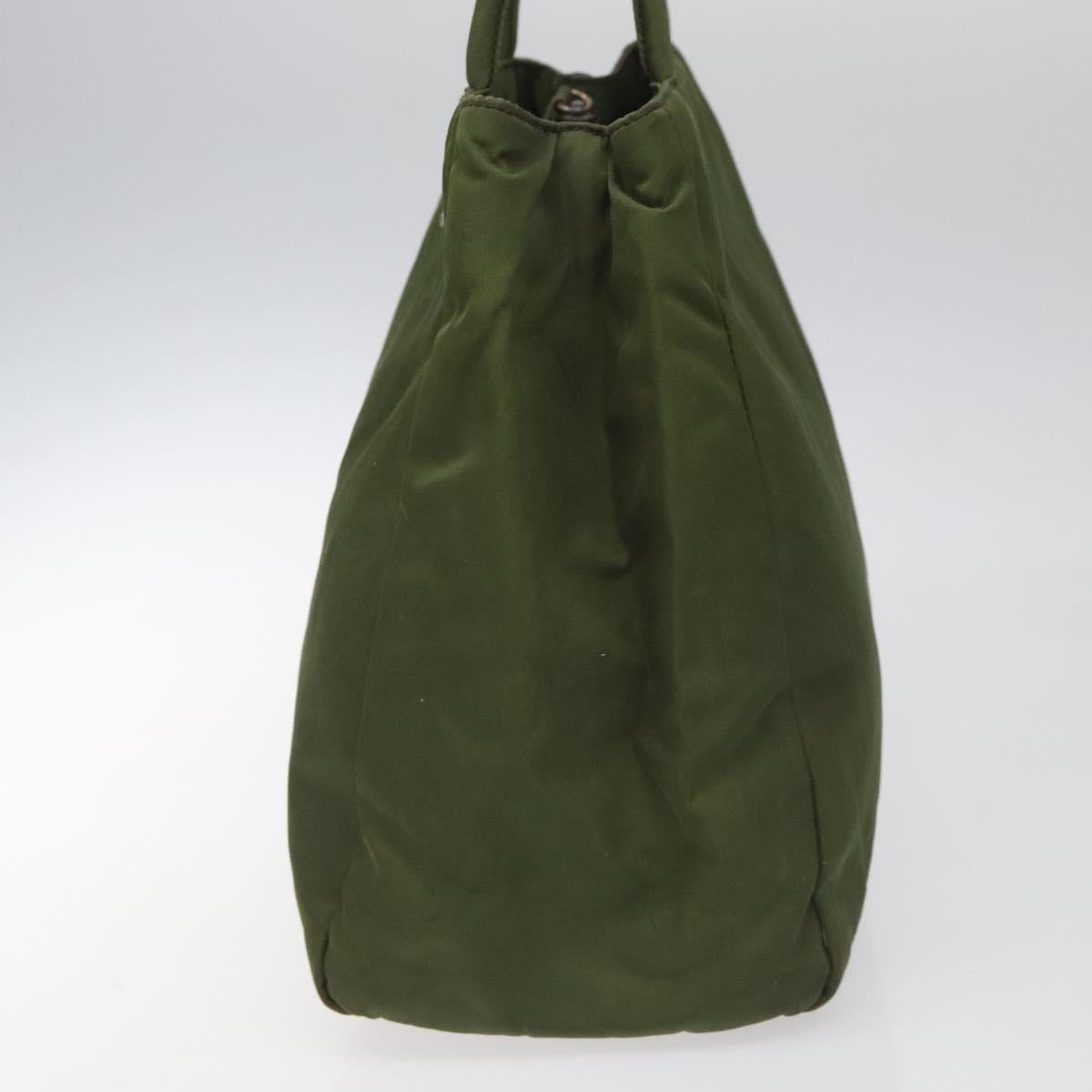 Prada Khaki Synthetic Tote Bag (Pre-Owned)