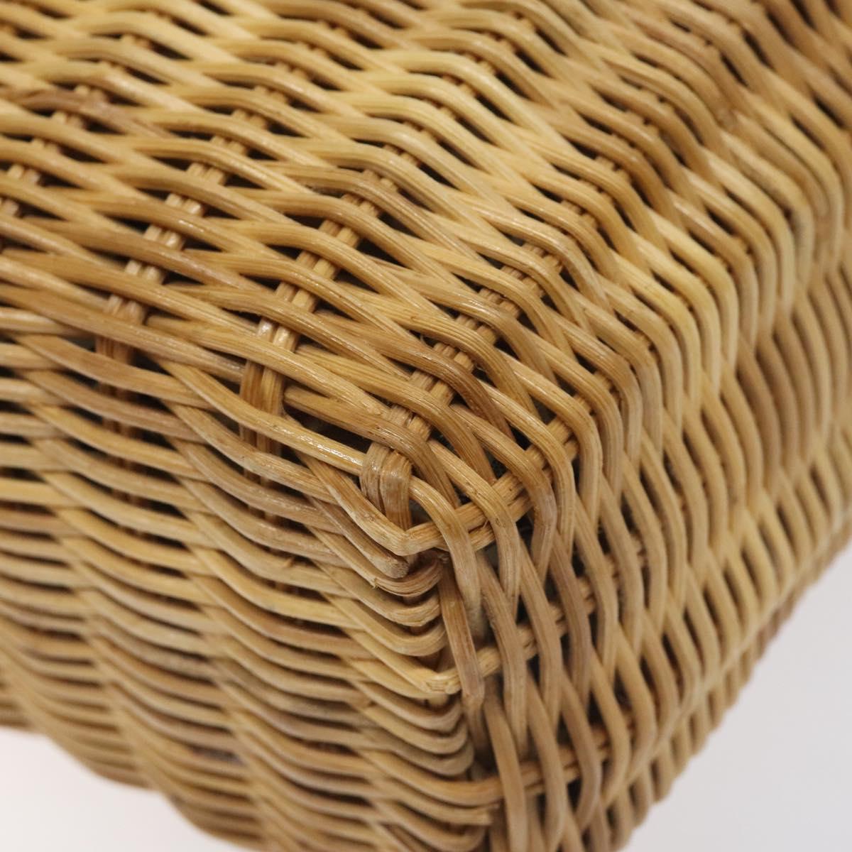 Burberry Beige, Brown Wicker Tote Bag (Pre-Owned)