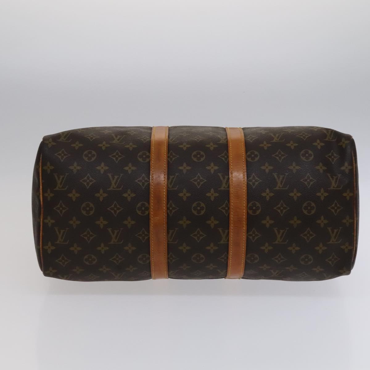 Louis Vuitton Keepall 45 Brown Canvas Travel Bag (Pre-Owned)
