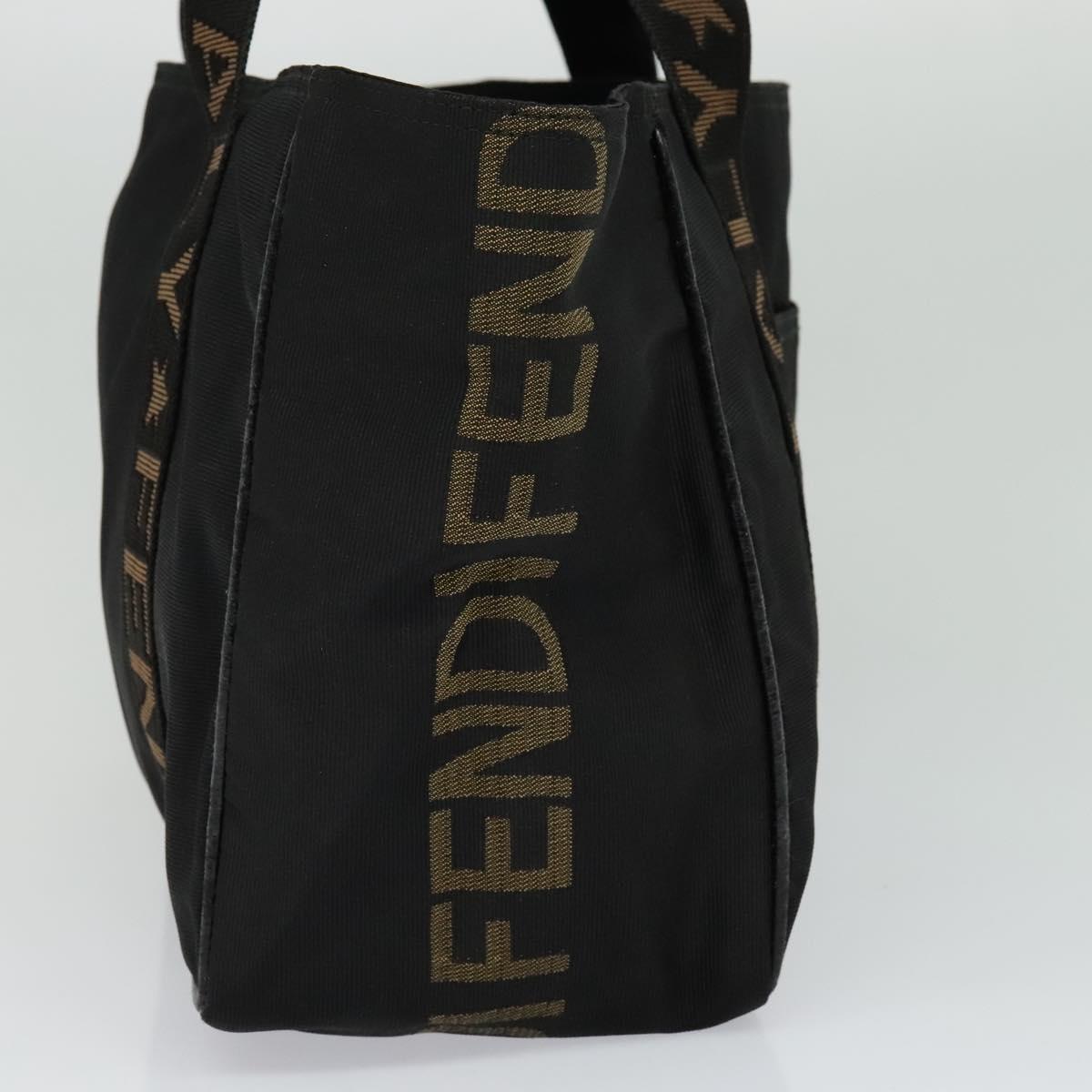 Fendi Roma Black Canvas Tote Bag (Pre-Owned)