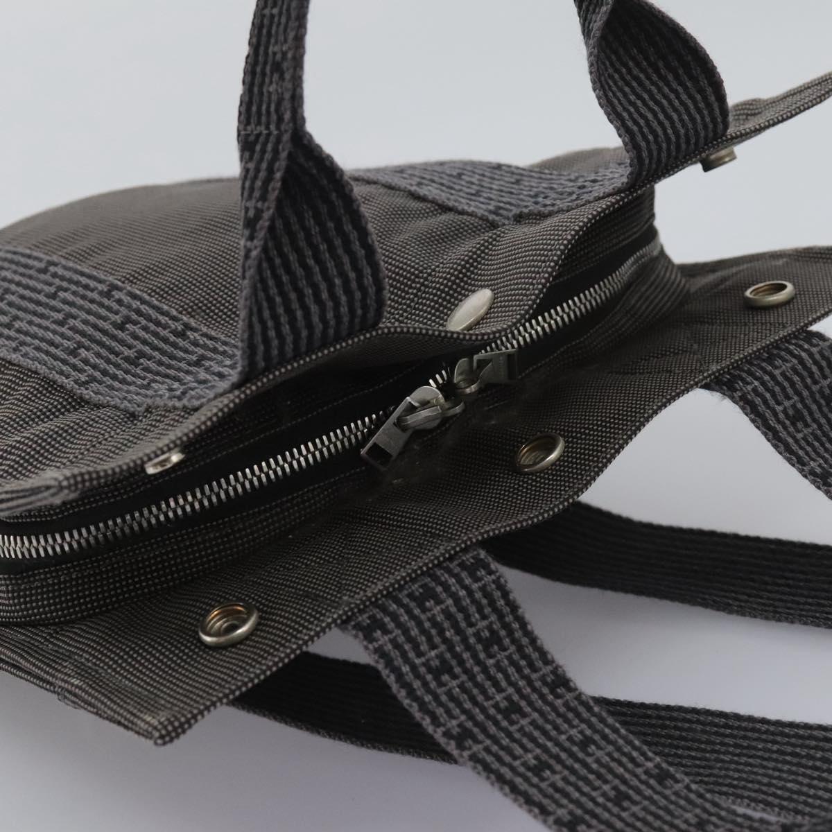 Hermès Herline Grey Canvas Backpack Bag (Pre-Owned)