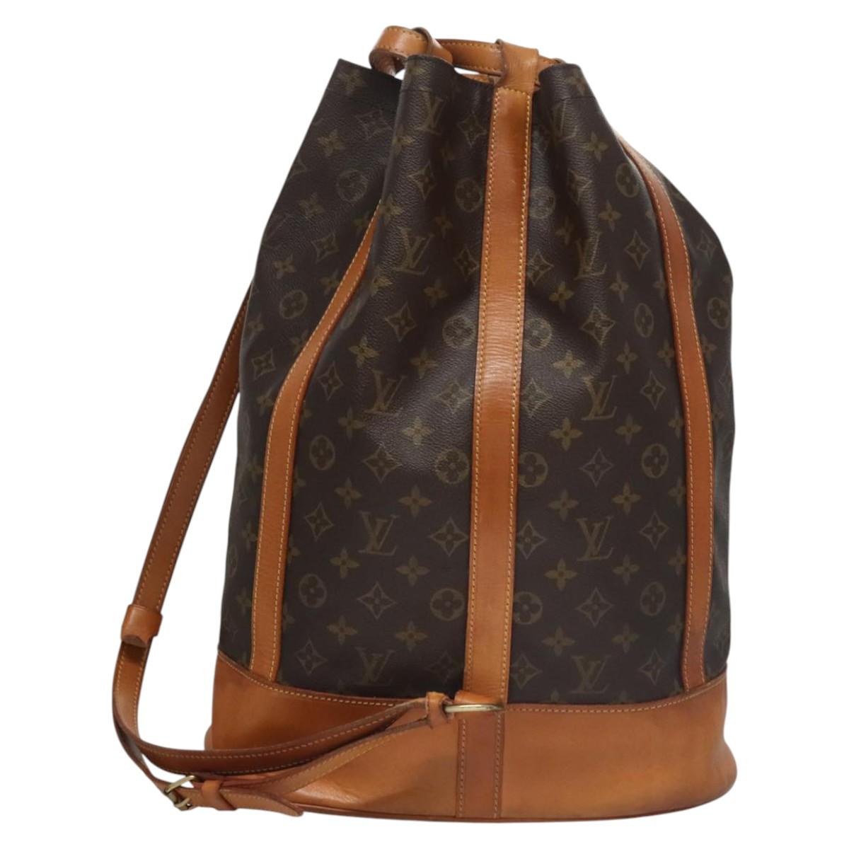 Louis Vuitton Randonnée Brown Canvas Shoulder Bag (Pre-Owned)