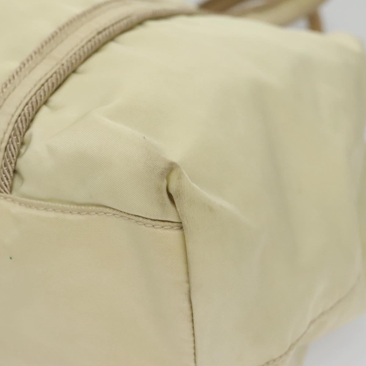 Prada Re-Nylon Beige Synthetic Handbag (Pre-Owned)