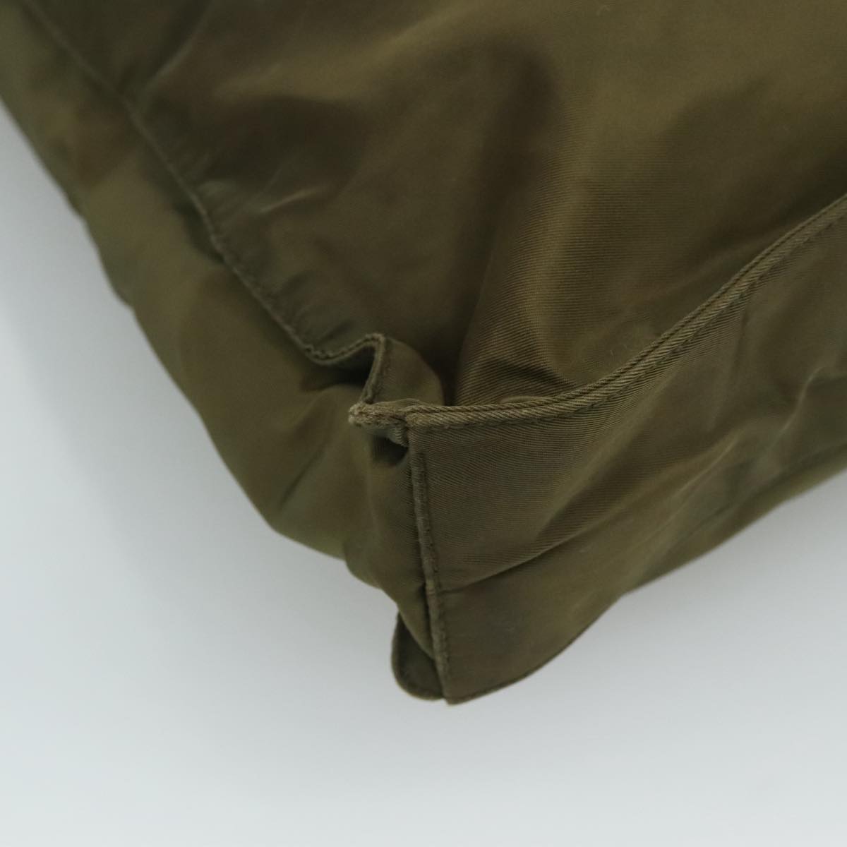 Prada Re-Nylon Khaki Synthetic Tote Bag (Pre-Owned)