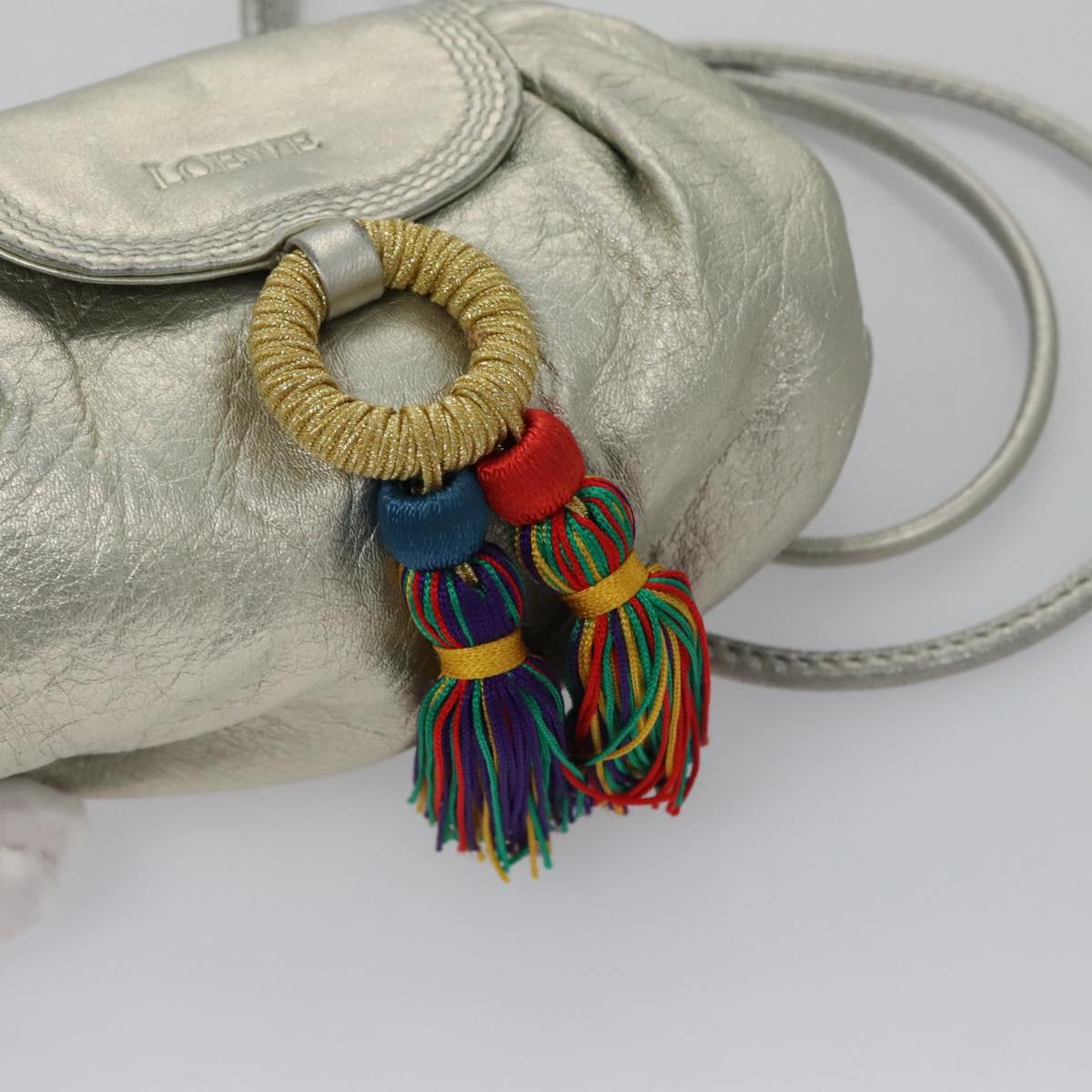 Loewe Silver Leather Shoulder Bag (Pre-Owned)