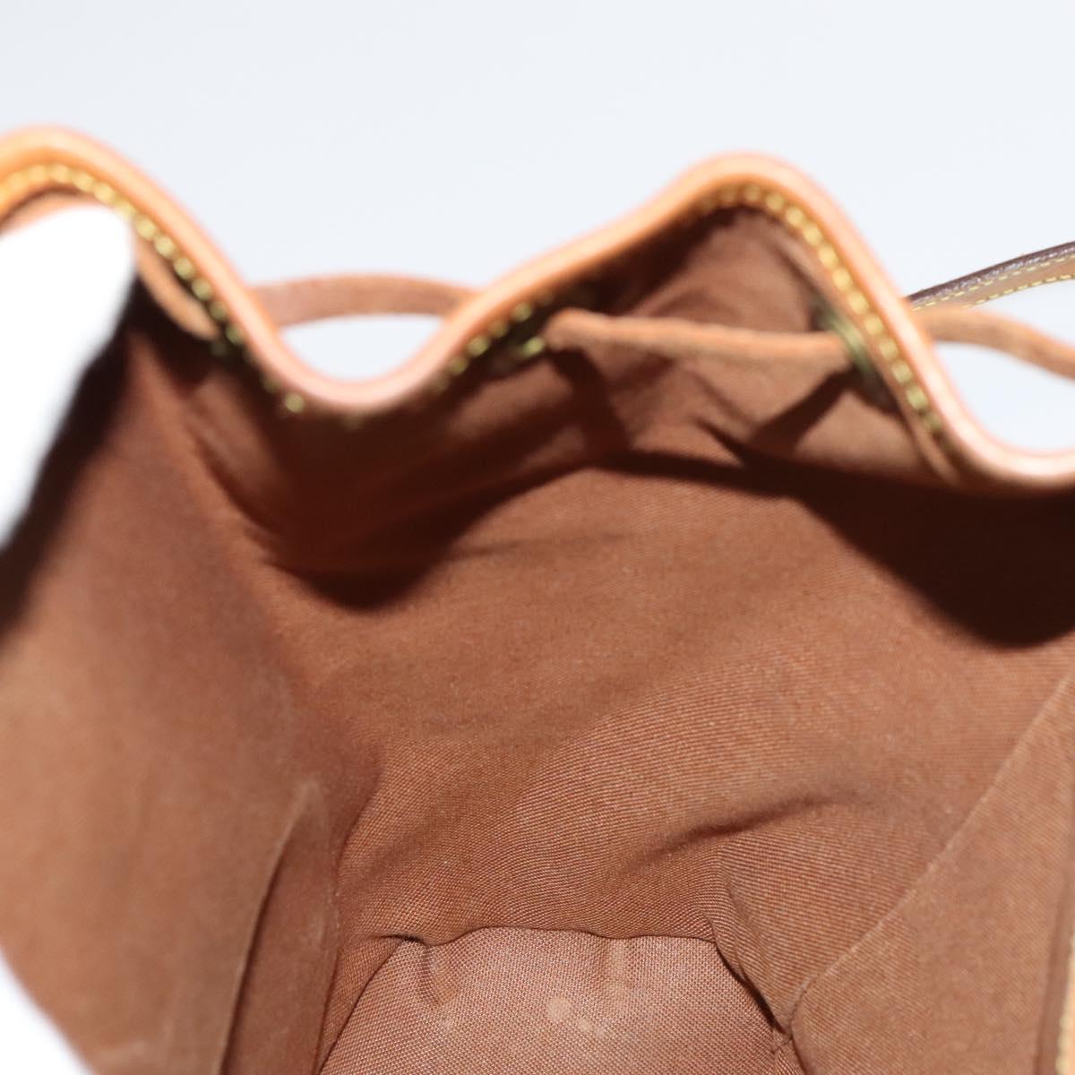 Louis Vuitton Montsouris Mm Brown Canvas Backpack Bag (Pre-Owned)